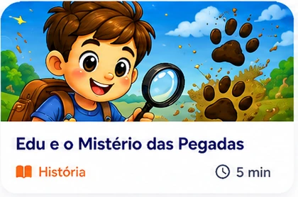 Edu e o Mistério das Pegadas