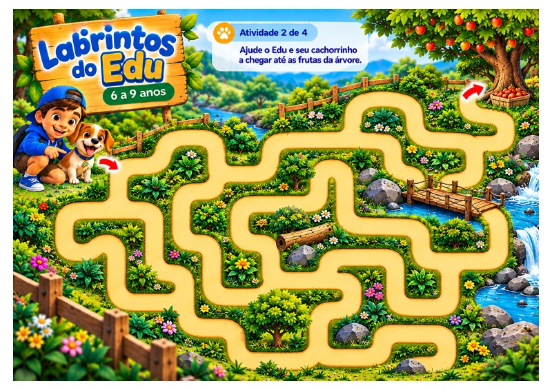 Prévia: Na floresta das frutas — 6 a 9 anos
