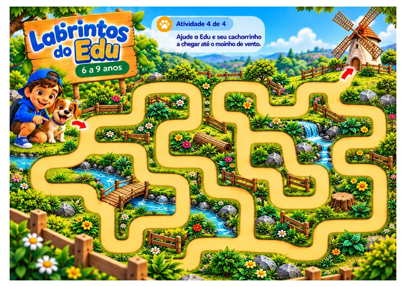 Prévia: O caminho até o moinho — 6 a 9 anos